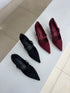Close Pointy Casual Buckle Heels